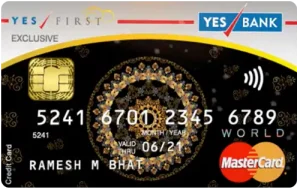 YES First Exclusive Credit Card
