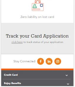 BOB Credit Card Application Status