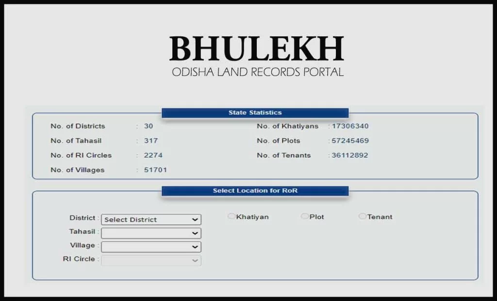 Bhulekh Orissa Land Record Online | PDF 2025