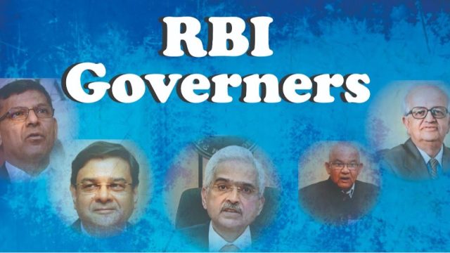 Governor Of RBI Of India List