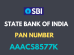 SBI PAN Number For Home Loan
