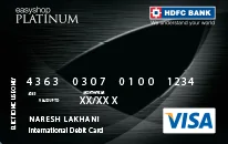 HDFC Platinum Debit Card
