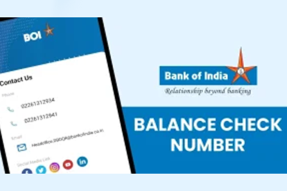 Bank of India Balance Enquiry Number