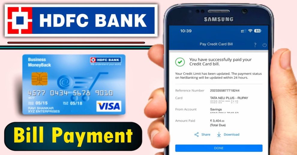 How To Pay HDFC Credit Card Bill Online