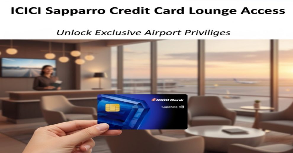 ICICI Sapphiro Credit Card Lounge Access
